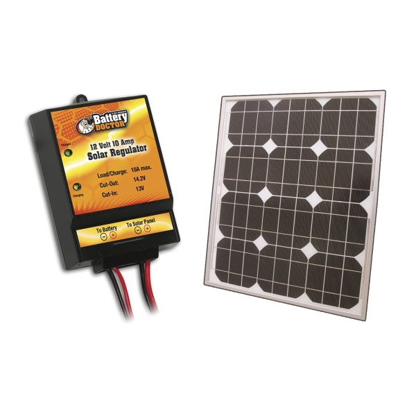 New 12 Volt 10 Amp Solar Regulator battery Doctor 23122 10 Amp Regulator