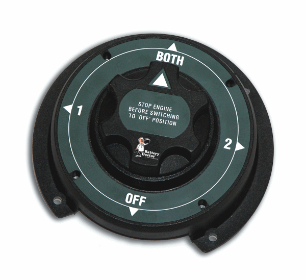 4 Position Master Battery Disconnect Dual Battery Selector