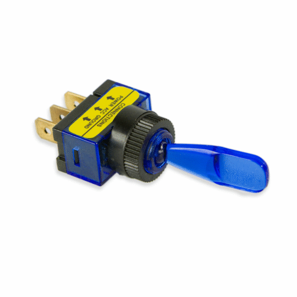 toggle switch with blue light