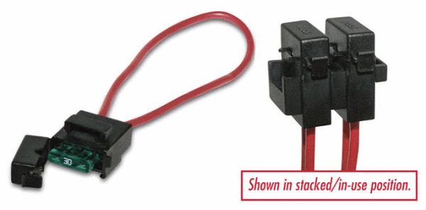 Fastronix Solutions Fuse Block Covered and Power Lead 65 Amp ATO/ATC 8 Gauge 