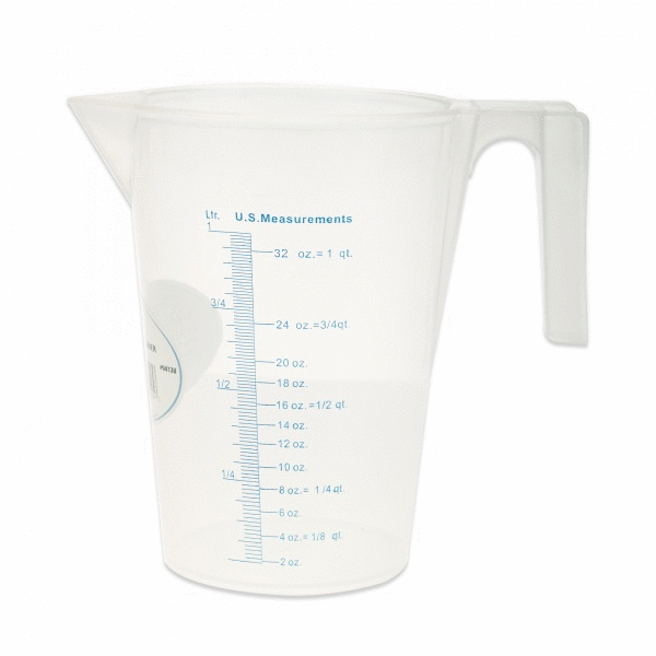 FUNNEL KING 94360 Measuring Container,1-1/16 qt Capacity 