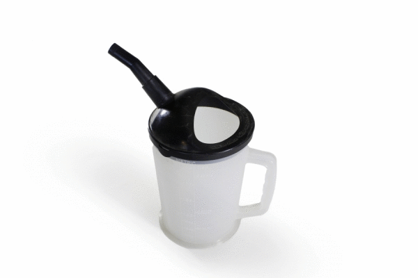 87-Ounce Heavy-Duty Graduated Measuring Container with Spout