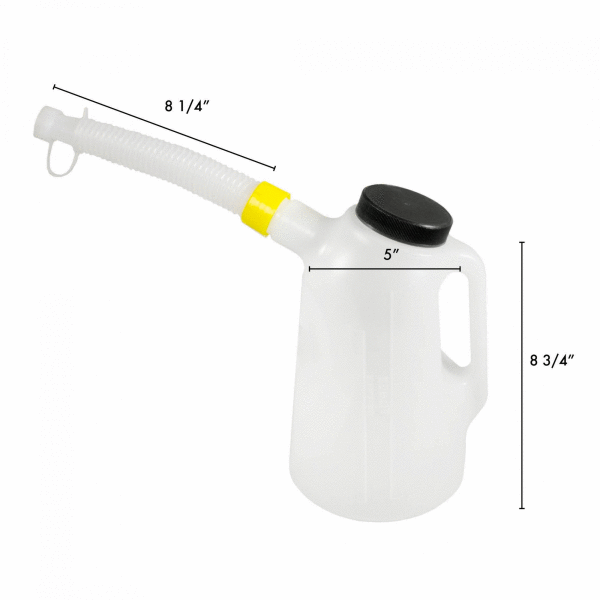 2 Liter Translucent High Density Graduated Measuring Container