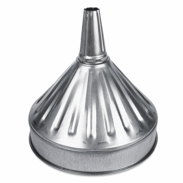 Galvanized Funnels, Pans & Measurers Galvanized Oil Funnels