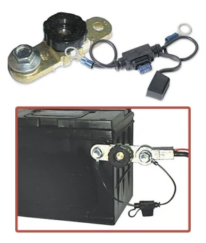 Side Mount Compact Battery Disconnect Switch with Fused Bypass