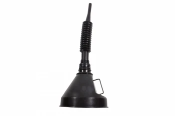 1-QT. Polyethylene Funnel with Splash Ring & Flexible Spout