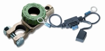 Top Mount Compact Battery Disconnect Switch with Fused Bypass